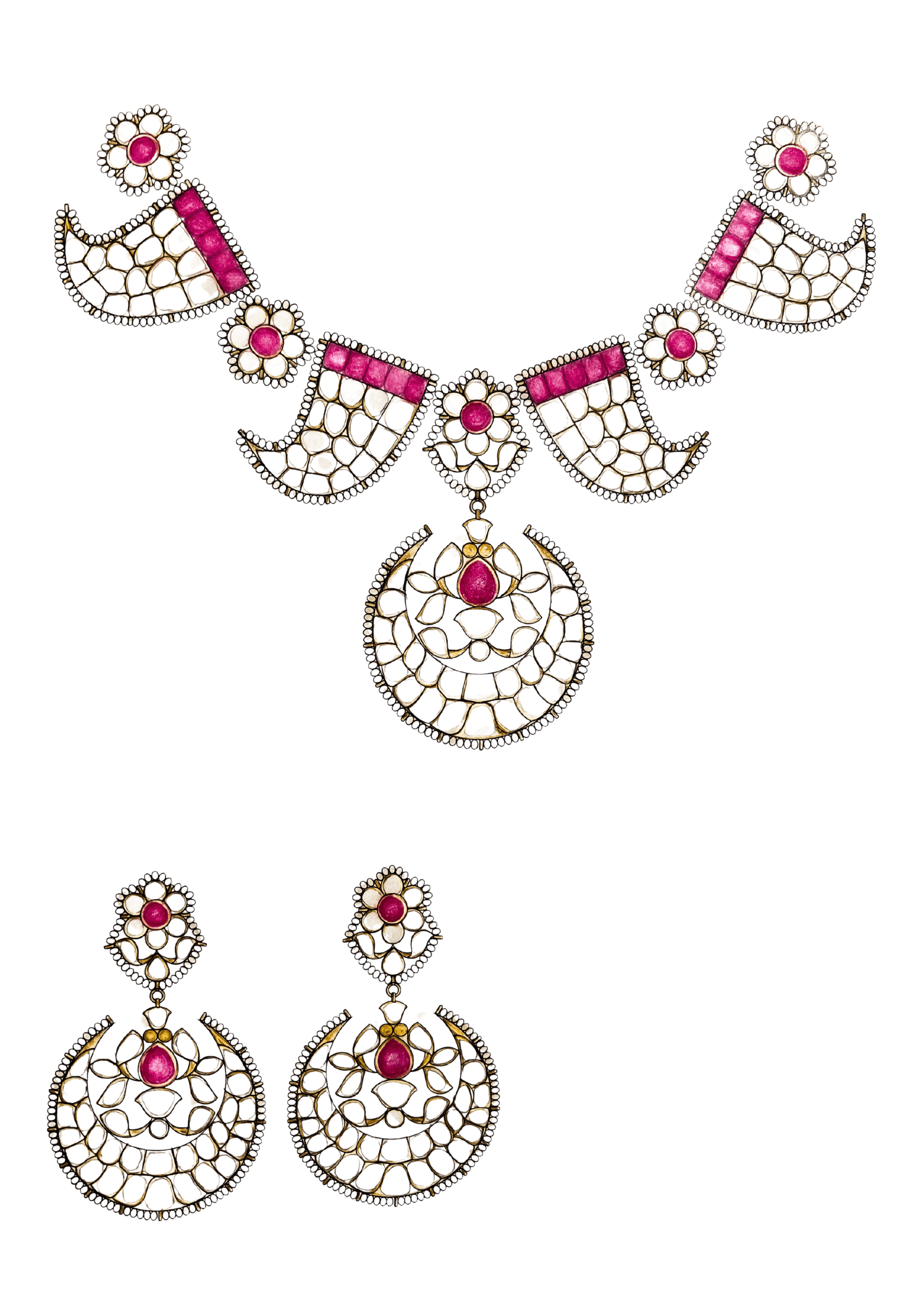 Jewellery design sketch — Shrivatsa concept-to-creation process